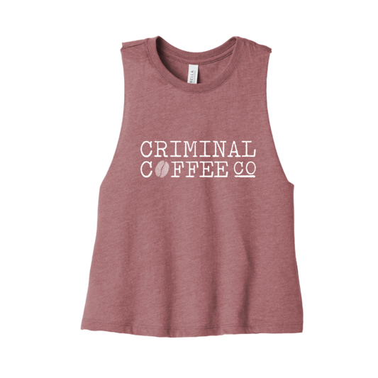 Ladies Cropped Racerback Tank